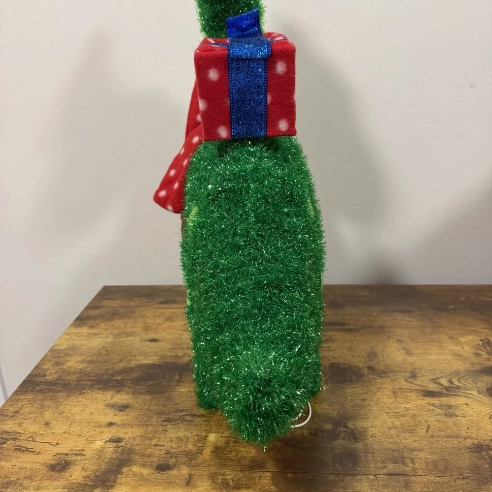 Wondershop Lit Tinsel Dinosaur Brontosaurus Christmas Holiday Yard‎ Decor 27.5